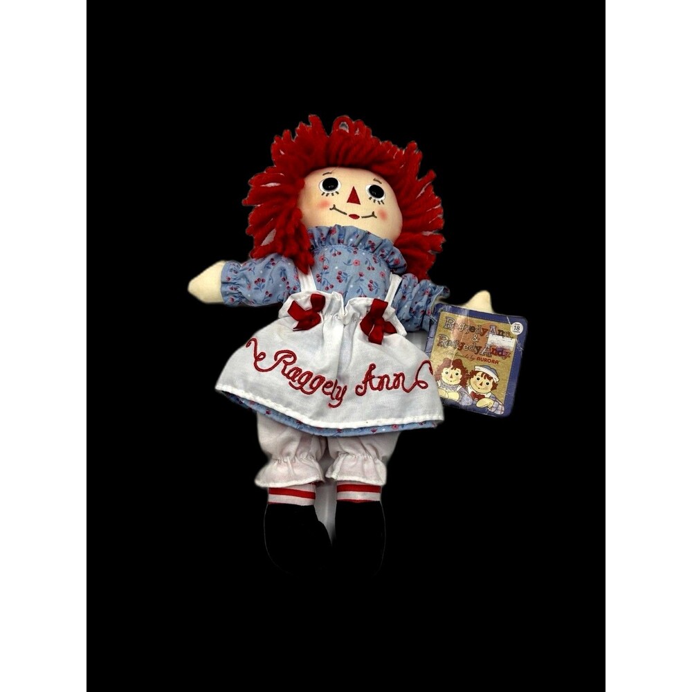 Handmade By Aurora Hasbro Raggedy Ann Plush 14" Doll With Tag - Picture 7 of 15